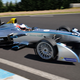 A photo of a Gen 1 Formula E car testing its Michelin tires.